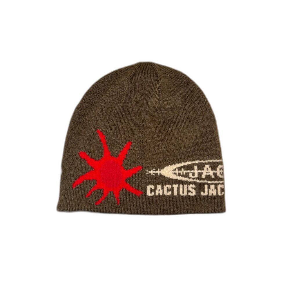 Cactus Jack by Travis Scott Hieroglyph Beanie in Olive